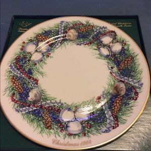 Lenox Plate Rhode Island Christmas Wreath Plate